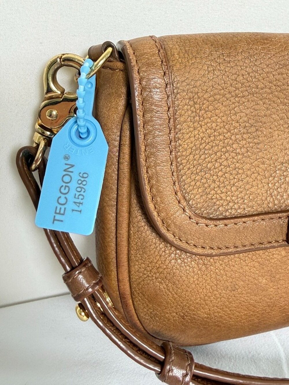 TORY BURCH Amanda Leather Crossbody Bag Brown - Picture 14 of 14